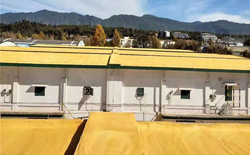 糧庫現(xiàn)場(chǎng)發(fā)泡聚氨酯隔熱保溫案例